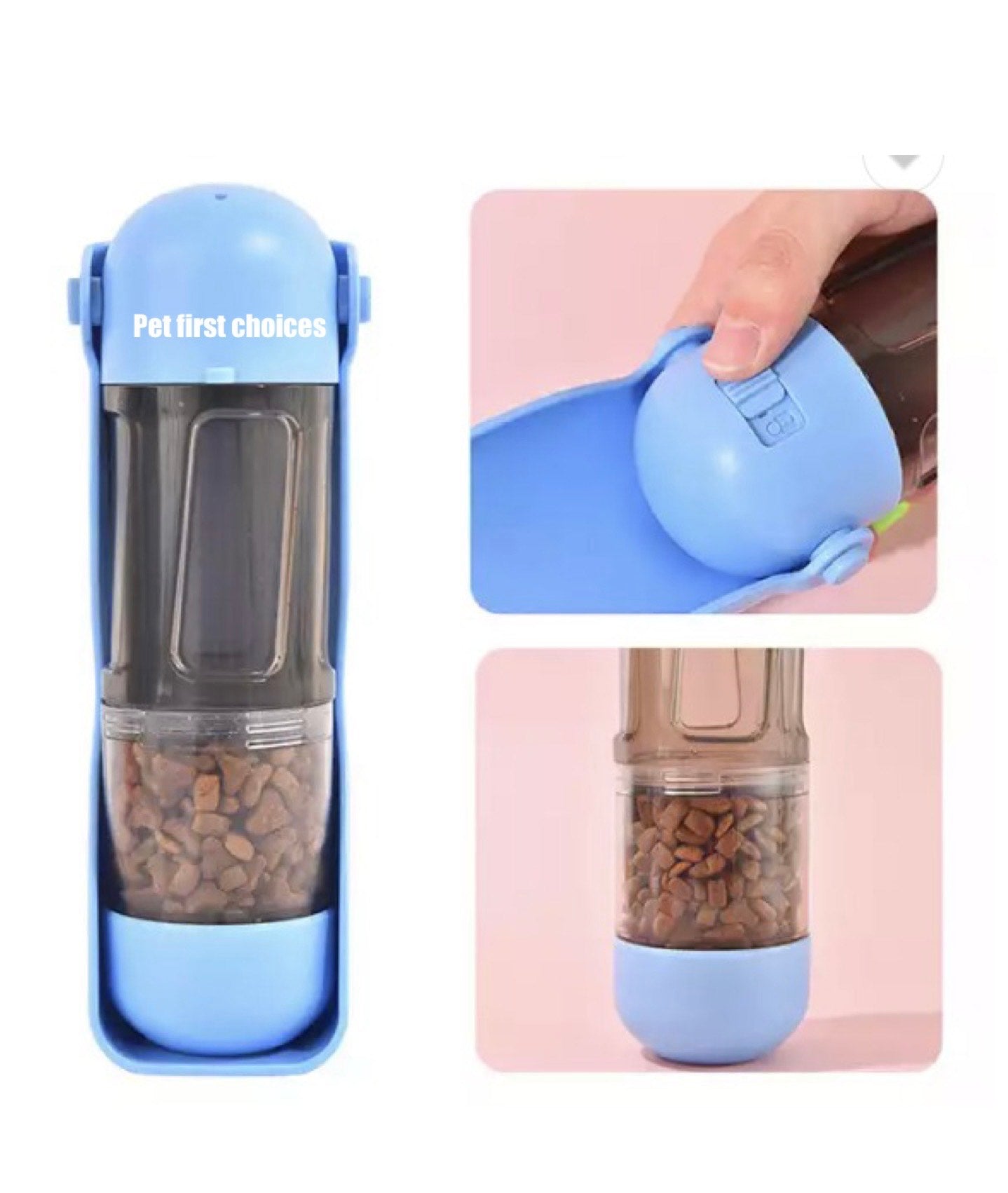 4 In 1 Portable Water Bottle & Food Dispenser