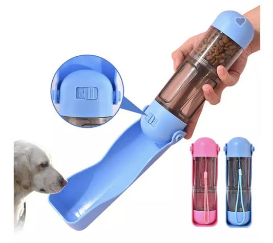 4 In 1 Portable Water Bottle & Food Dispenser